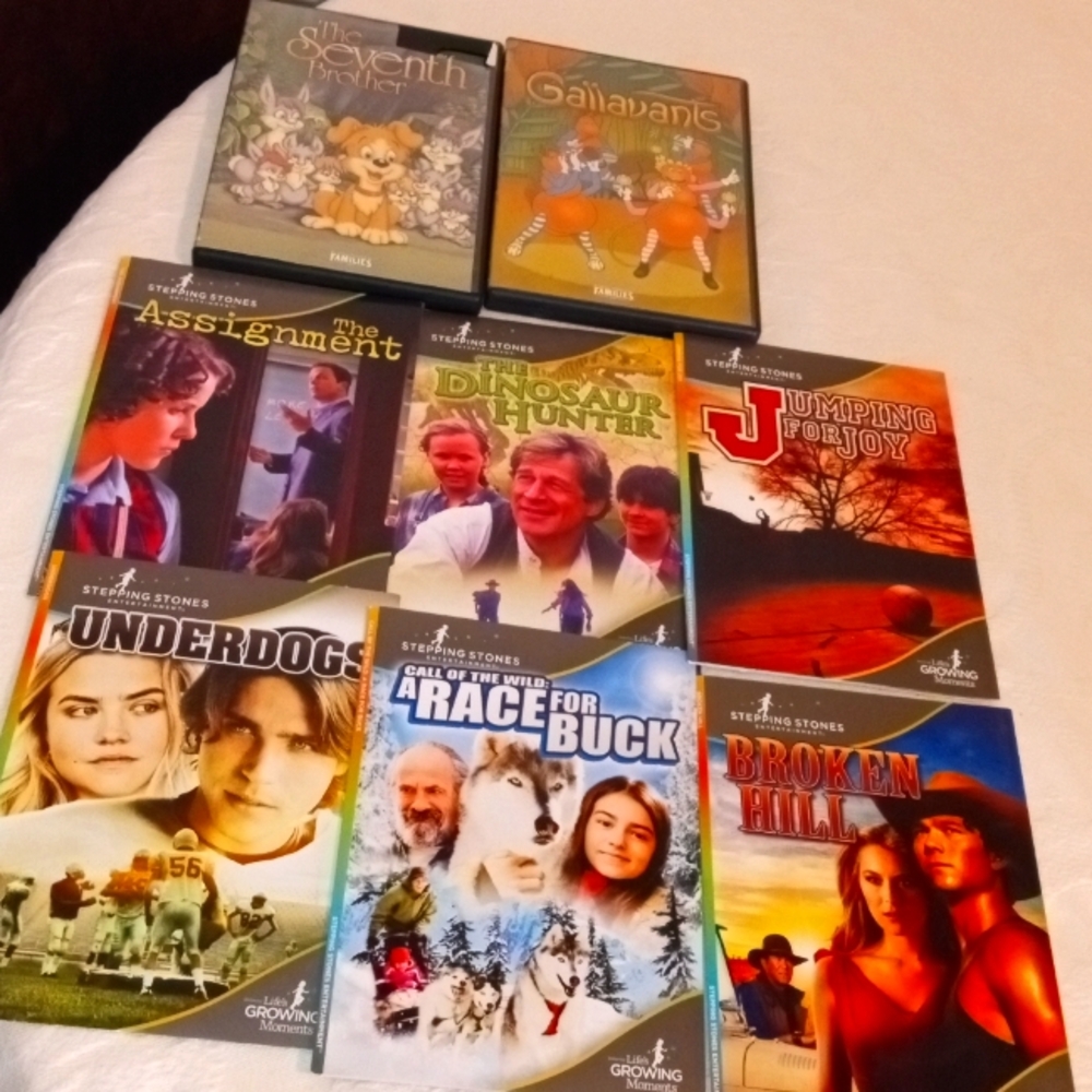 8 Stepping‎ Stones Family Friendly DVDs